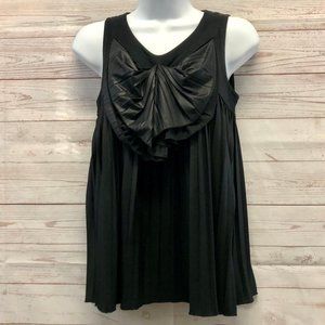 See by Chloe Sleeveless Pleated Bow Blouse